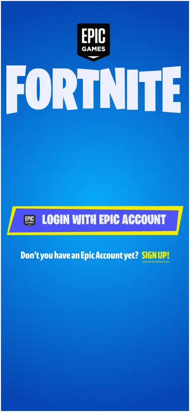 Fortnite companion app mobile login
